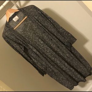 Long gray/black cardigan!
